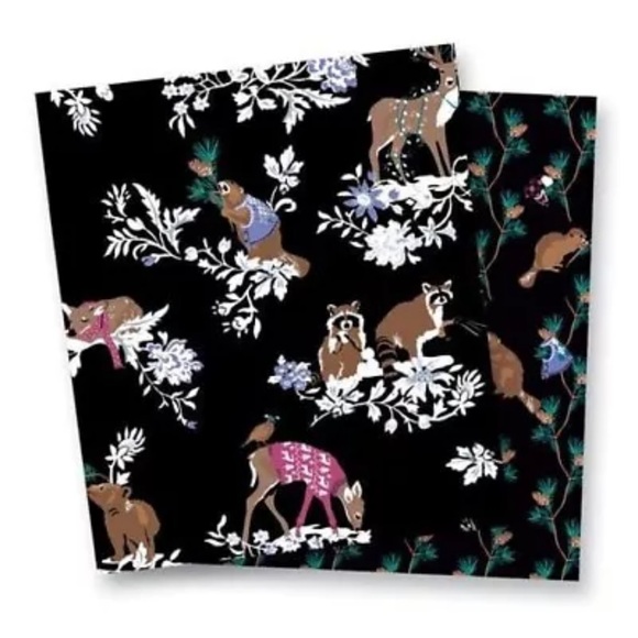 Vera Bradley Adult 100% Cotton Pleated Mask - 2‎ Pack Merry Mischief. - Picture 1 of 5